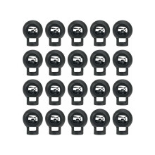Praktischer Knebelstopper, federbelastete Kordelstopper für elastische Kordelseile, leicht und strapazierfähig, 50 Stück, geeignet für
