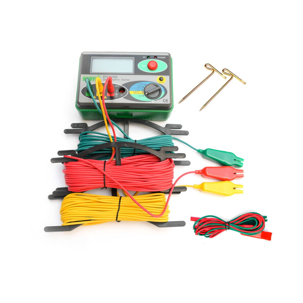 Digital Earth Tester For Ground Resistance Measurements, Ground Resistance Meter With Higher Accuracy And Dust Proof Structure, Digital Multimeter 9448196704103