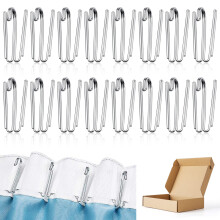 Smooth Sailing, Pinch Pleat Header Tape Pins for Uninterrupted Curtain Pleats, Heavy Duty Deep Prong Hooks Ensure Secure Hold, High-Quality 304