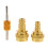 3Set Kit Adattatori Rame Dorato R134a A R1234yf Quick Coupler Per Auto 1