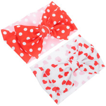 4Pz Fasce Rosa Per Neonata Con Fiocco Regalo Per Foto E
