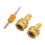 3Set Kit Adattatori Rame Dorato R134a A R1234yf Quick Coupler Per Auto 2