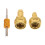 3Set Kit Adattatori Rame Dorato R134a A R1234yf Quick Coupler Per Auto 3