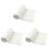 3Pz Coperta Bianca Con Tessuto Soffice Per Esterni 2