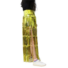 2Szt Złoty Kostium Luau Spódnica Hula Wygodna Dekorację I Cosplay