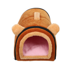 2Szt Hamster Winter Nest Bawełniane Ciepłe Legowisko W Kolorze Kawowym