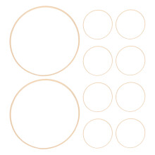 10 Unidades Aros De 30Cm Para Artesanato DIY Macramé Floral