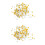 6Pacotes Festa Glitter Pentagrama Multicolor Fácil De Usar 4