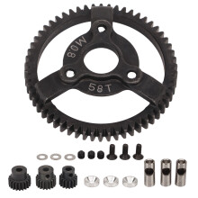 Hardened Steel Spur Gear, Precision-Crafted For Robust Durability, 58T Main Gear Enhances Performance Of 110 Scale Car Parts