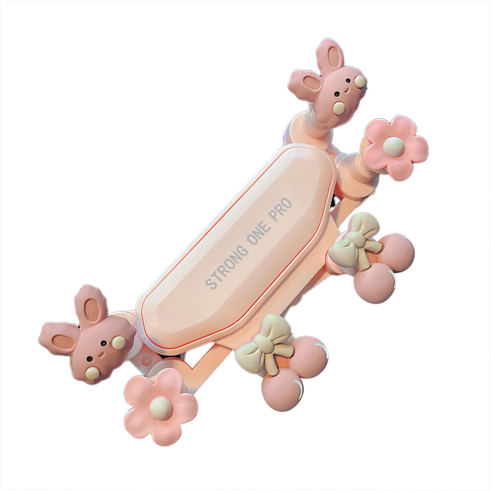 Cute Rabbit Flexible Shockproof Phone Mount For Ios 4-7In Pink 9381370913192