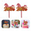 30Stk Pferde Cake Topper Festliche Geburtstagsdeko 10