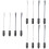 12Pièces Brosse Silicone Pour Nettoyage Cuisine 6