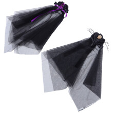 8Stk Leichter Hochzeitsschleier Kopfschmuck Gothic