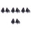 8Stk Leichter Hochzeitsschleier Kopfschmuck Gothic 8