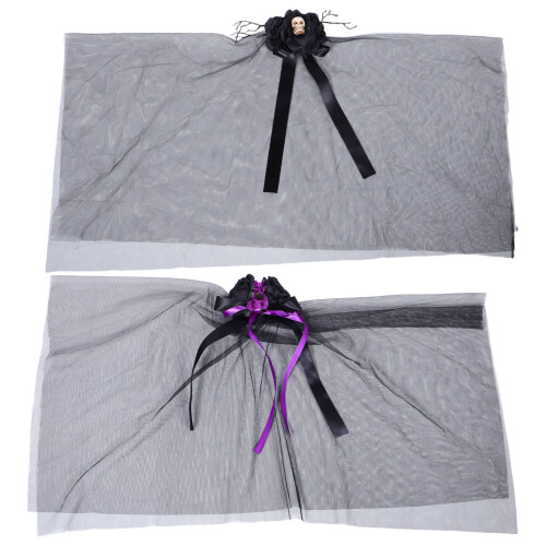 8Stk Leichter Hochzeitsschleier Kopfschmuck Gothic 1