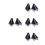 8Stk Leichter Hochzeitsschleier Kopfschmuck Gothic 6