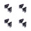 8Stk Leichter Hochzeitsschleier Kopfschmuck Gothic 5