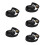 5Pièces Bande Pression Noire Portable Pour Accessoire Partition Piano 10