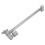 Extensor Ducha Universal Acero Inoxidable Plata 1