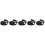 5Pièces Bande Pression Noire Portable Pour Accessoire Partition Piano 9