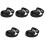 5Pièces Bande Pression Noire Portable Pour Accessoire Partition Piano 3
