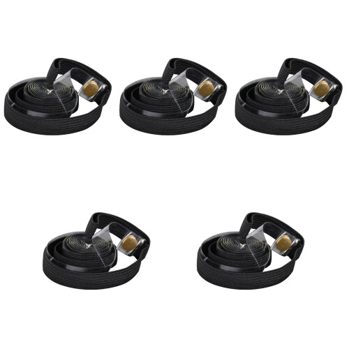 5Pièces Bande Pression Noire Portable Pour Accessoire Partition Piano 2