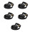 5Pièces Bande Pression Noire Portable Pour Accessoire Partition Piano 7