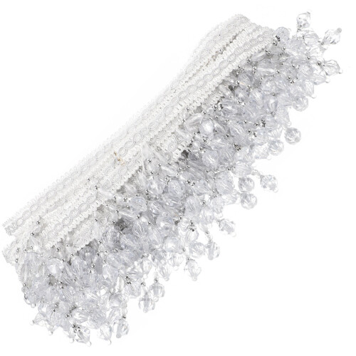 2Pièces Bordure À Perles Blanche Pour Rideaux Canapés DIY