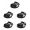 5Pièces Bande Pression Noire Portable Pour Accessoire Partition Piano 6