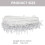 2Pièces Bordure À Perles Blanche Pour Rideaux Canapés DIY 9