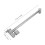 Extensor Ducha Universal Acero Inoxidable Plata 3
