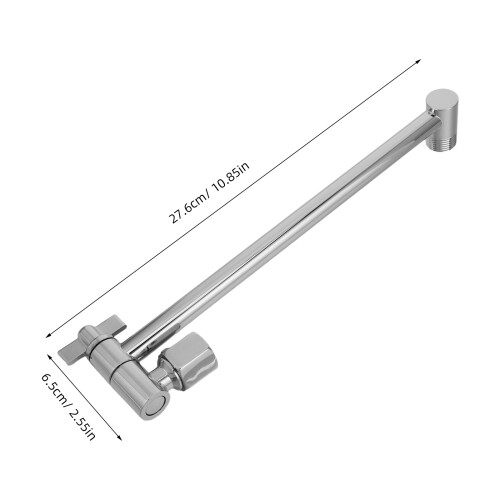 Extensor Ducha Universal Acero Inoxidable Plata 2