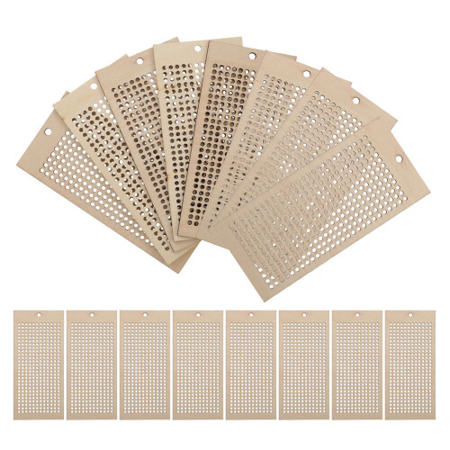 24Pièces Marque-Pages Bois Brodés À Main Pour DIY