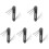 5Ensembles Pliantes Multifonction En Acier Dureté Gris 2