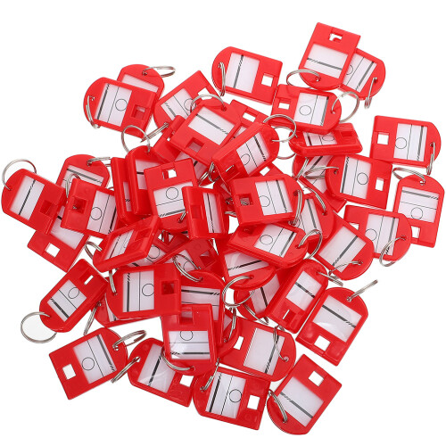175Pièces Étiquettes Pour Clés Et Rouge Avec Support Plastique