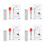 4Pièces Kit Test Grossesse Vache ABS Couleurs Pour Détection Rapide 5