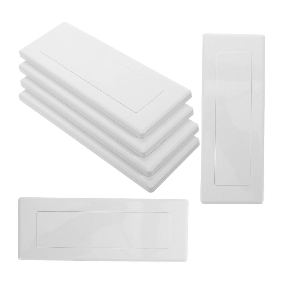 12Pcs Plastic Electrical Box Covers White For Home Wall Plate Outlet 3603538040646