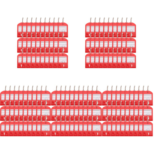 175Pièces Étiquettes Pour Clés Et Rouge Avec Support Plastique 1