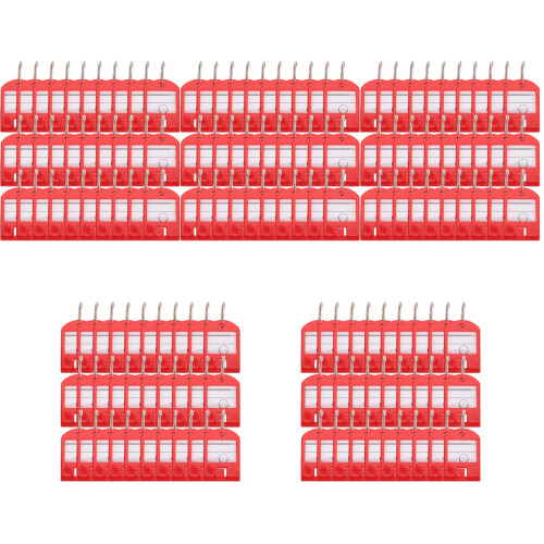 175Pièces Étiquettes Pour Clés Et Rouge Avec Support Plastique 2