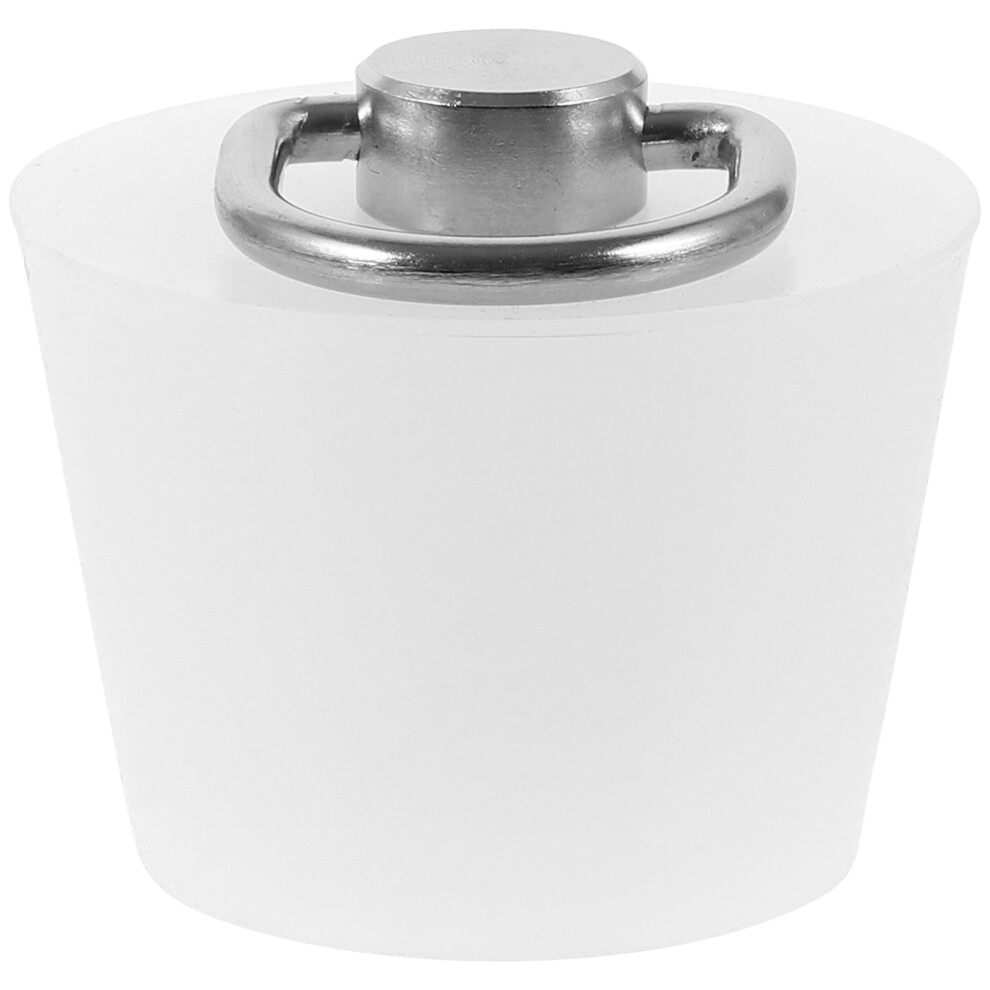 Photos - Tap Hidden Part White Silicone Bath Tub Plugger with Seal for Bathroom Sink