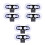 6Pcs Multi Color Car Radar Windshield Mount Bracket Suction Cup Kit 6