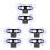 6Pcs Multi Color Car Radar Windshield Mount Bracket Suction Cup Kit 10