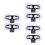 6Pcs Multi Color Car Radar Windshield Mount Bracket Suction Cup Kit 8