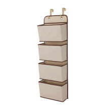 2Pz Organizer Da Porta Beige 4 Strati Portaoggetti