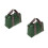 2Pz Sacchetto Porta Utensili Verde Tool Bag Resistente E 6