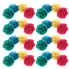 64Pcs Small Sports Balls Yarn Material for Kids Handball Games