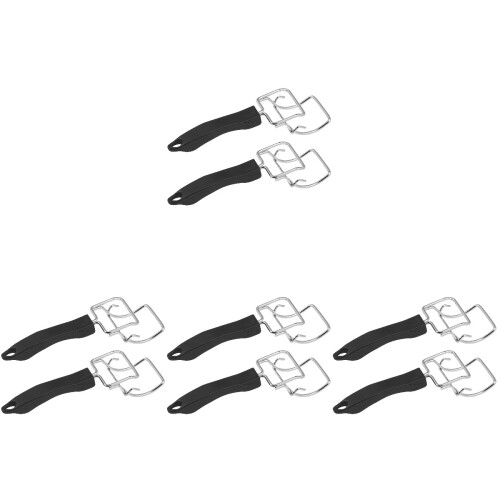 8Pièces Accessoires Four Clips Plateau Noir Robustesse Assurée 1