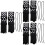6Pièces Guitare Coton Lattice Résistante 6