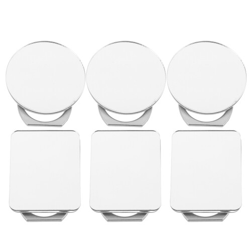 12Pz Specchi Acrilici Per Betta Allenamento Argento Interattivo