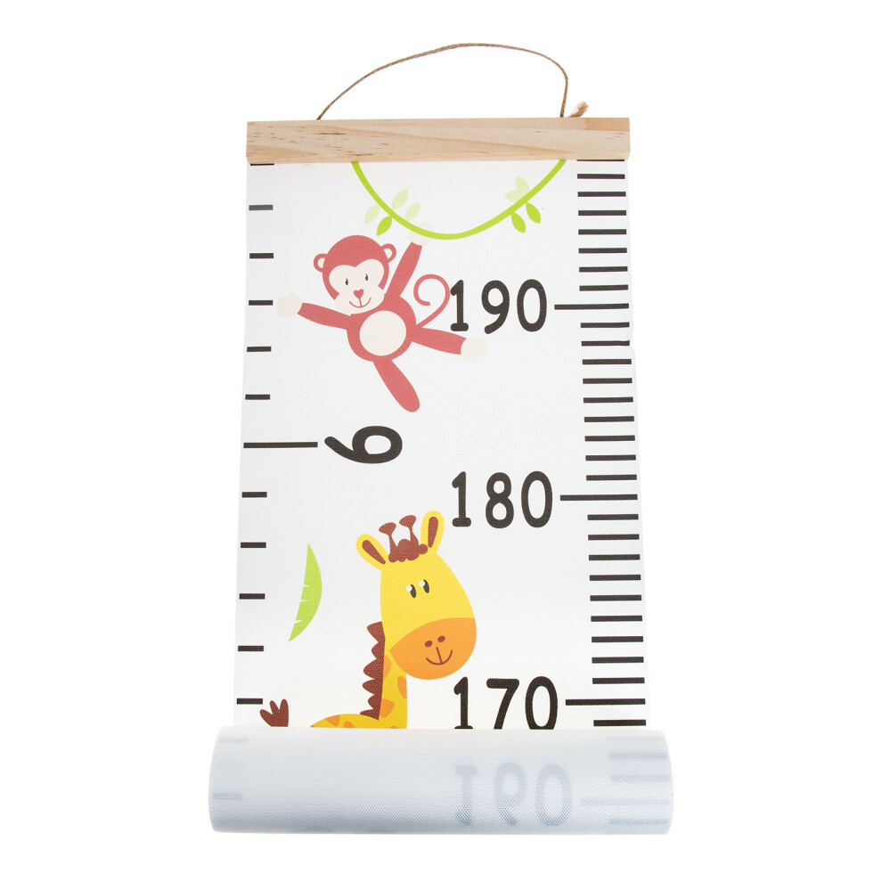 Ohphcall 2Pcs Kids Canvas Growth Chart Assorted Color Height Measurement Wall